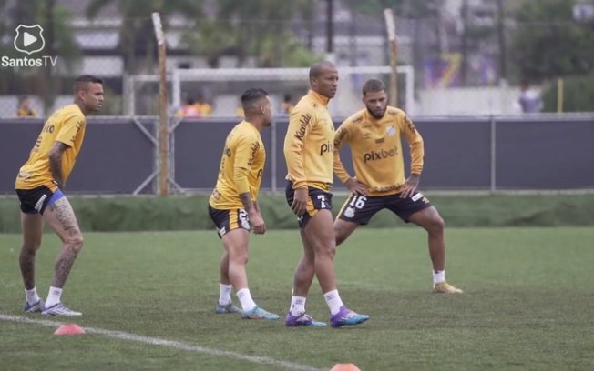 Santos segue treinando firme com foco no Palmeiras