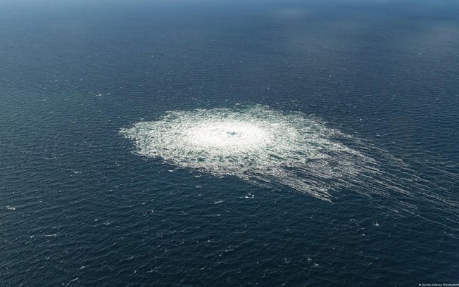 Vazamento de gás provocado por sabotagem em dutos submarinos em setembro de 2022