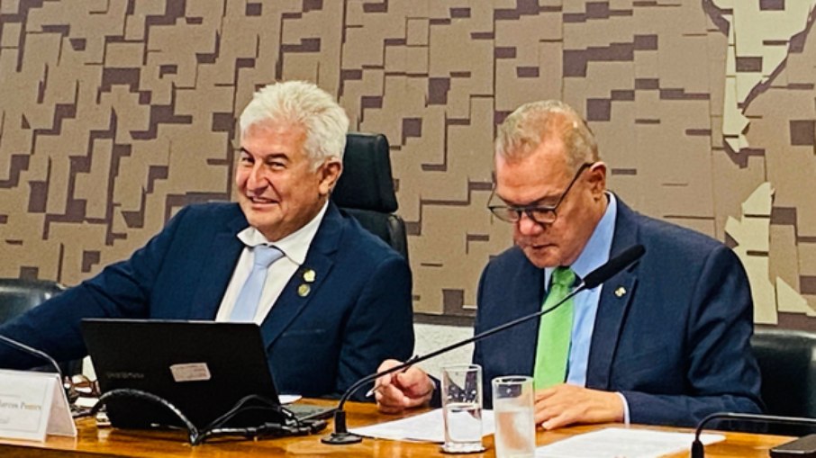 Senador Astronauta Marcos Pontes (PL-SP) e Senador Wellington Fagundes (PL-MT) Senador Astronauta Marcos Pontes (PL-SP) e Senador Wellington Fagundes (PL-MT)