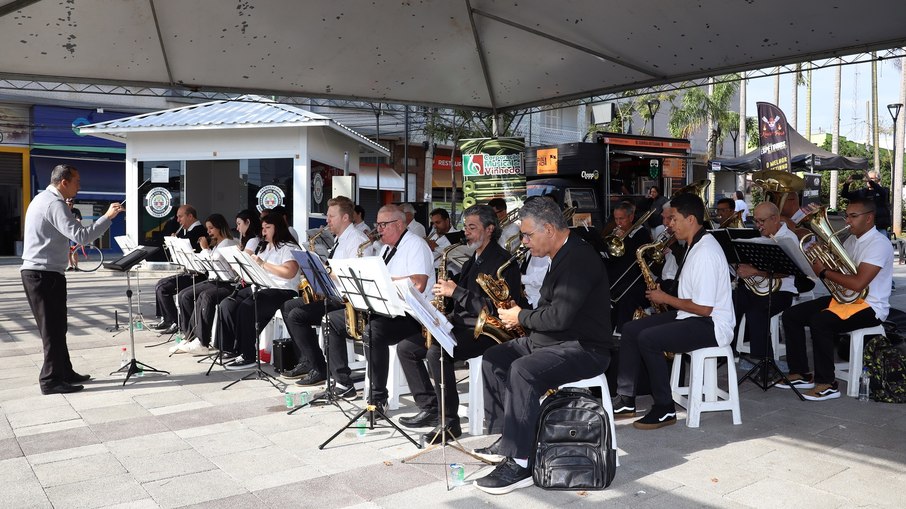 Corporação Musical de Vinhedo durante apresentação no Dia da Independência Corporação Musical de Vinhedo durante apresentação no Dia da Independência