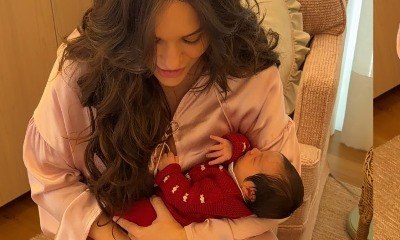  Zuza fica frente a frente com pets da mamãe Rafa Kalimann 