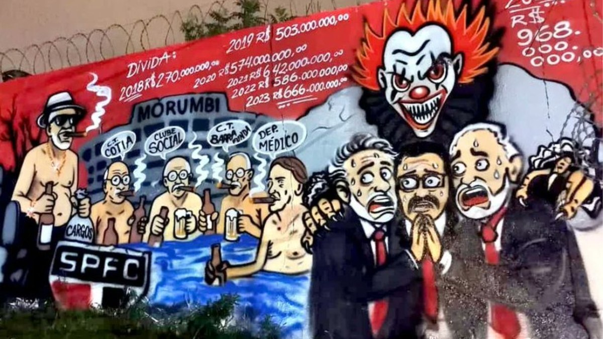 Muros do Morumbi têm novos protestos contra diretoria Muros do Morumbi têm novos protestos contra diretoria