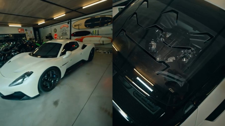 Maserati MC20 foi uma das compras mais recentes de Felipe Titto e ocupa o lado mais esportivo da coleção Maserati MC20 foi uma das compras mais recentes de Felipe Titto e ocupa o lado mais esportivo da coleção