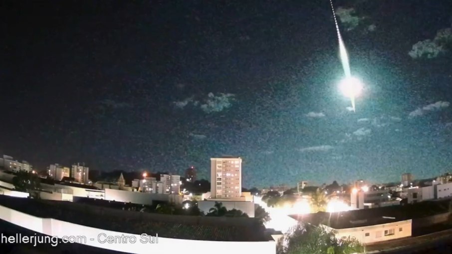 Meteoro explodiu no céu do Rio Grande do Sul