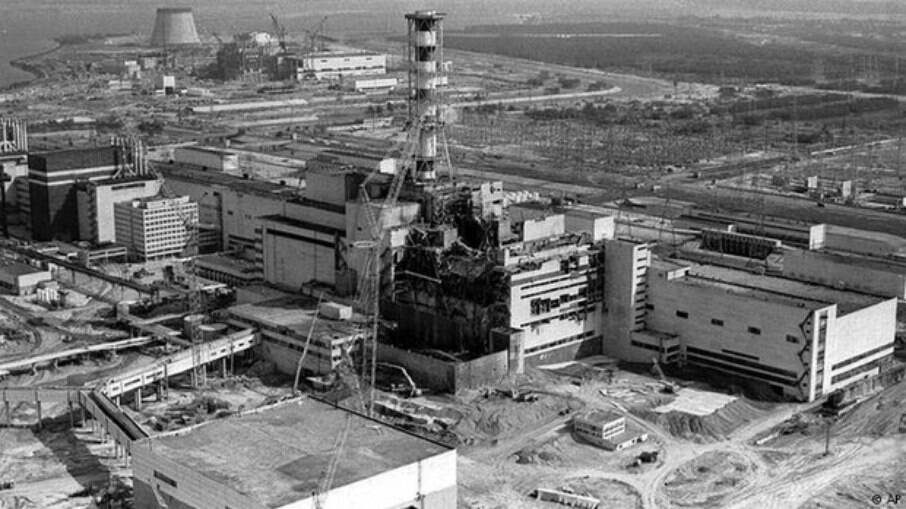 Registro histórico da usina nuclear de Chernobyl