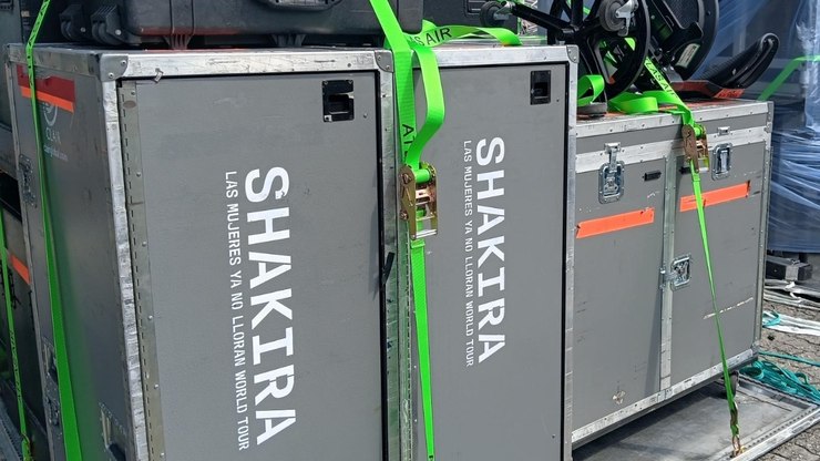 Equipamentos de Shakira são enviados por Viracopos após show