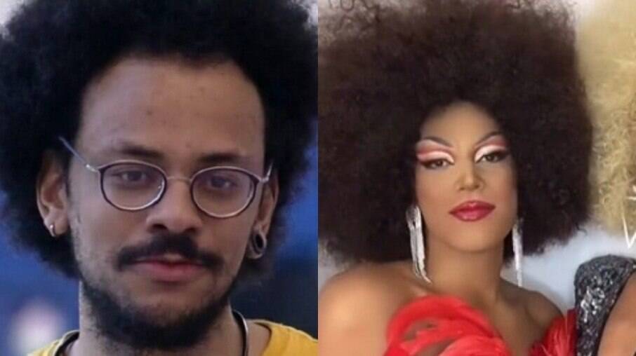 João Luiz se monta de drag queen