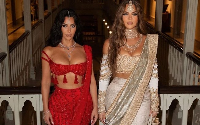 Casamento de bilionário indiano: os looks das Kardashians