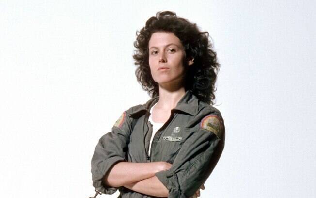 Siagourney Weaver como Ellen Ripley em ''Alien: O Oitavo Passageiro''