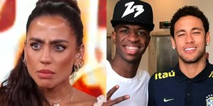 Ex-Fazenda se irrita ao ser apontada como ex de Neymar e Vini Jr.