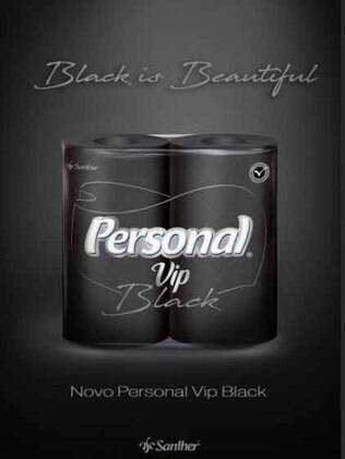 Marca Personal lançou oficialmente seu papel higiênico preto nesta segunda-feira (23)