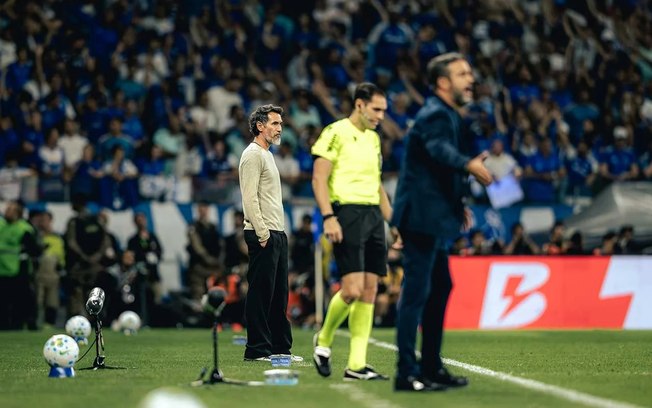 Eduardo 'Barba' Domínguez durante o clássico no Mineirão