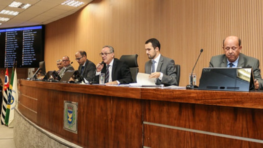 Mesa Diretora durante a segunda reunião ordinária da Câmara Municipal de Campinas