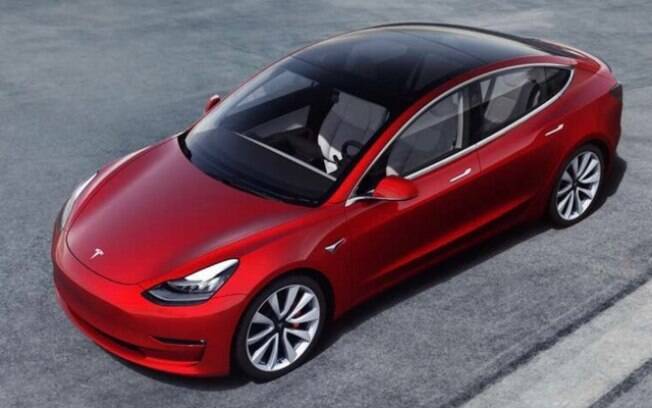 O sedã Tesla Model 3 é o carro elétrico mais vendido nos Estados Unidos nos dias atuais