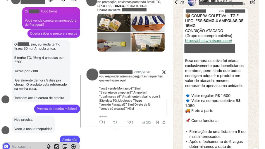 Nas redes sociais, comerciantes e revendedores anunciam a venda de Nas redes sociais, comerciantes e revendedores anunciam a venda de