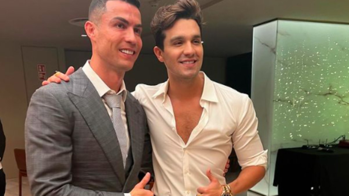 Luan Santana já está com Cristiano Ronaldo 