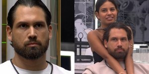 Brigido se choca ao rever cenas de carinho com Gabriela no BBB 26