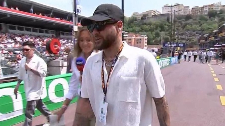 Neymar esteve em Mônaco para acompanhar a F1