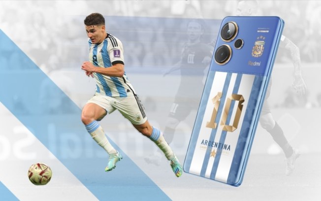 Redmi Note 13 Pro  ganha edição inspirada na seleção argentina de futebol