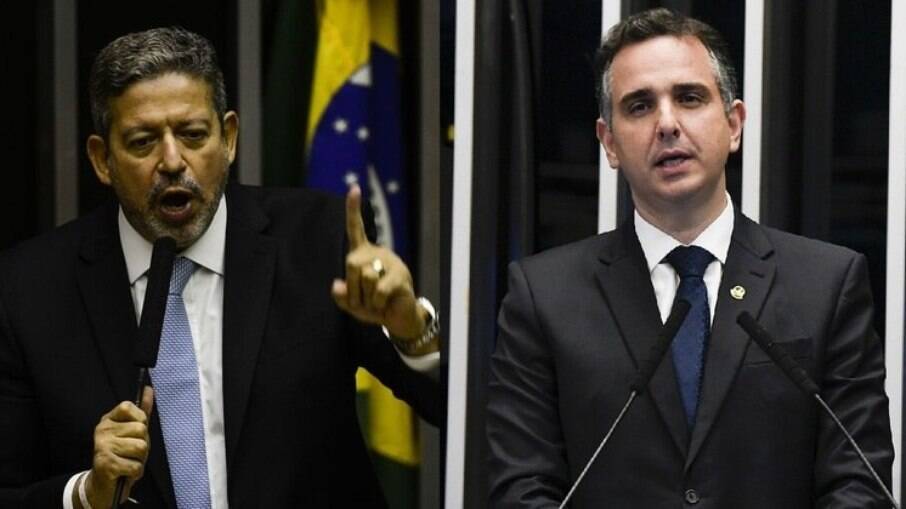 Arthur Lira, novo presidente da Câmara dos Deputados e Rodrigo Pacheco, novo presidente do Senado