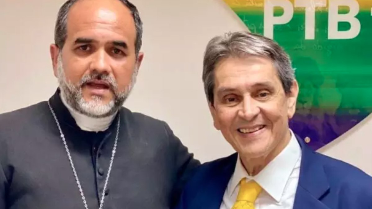 Padre Kelmon (PTB) e Roberto Jefferson 