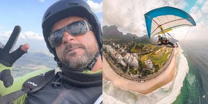 Instrutor de asa-delta e turista morrem após queda no mar do Rio