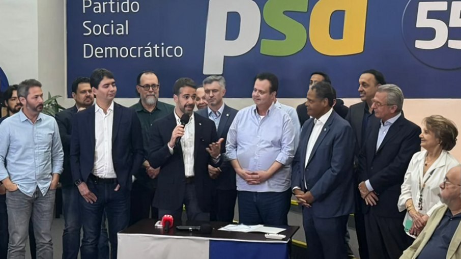 Eduardo Leite se filiou na sede nacional do PSD, localizada em São Paulo Eduardo Leite se filiou na sede nacional do PSD, localizada em São Paulo