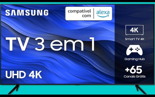 Oferta do dia: desconto de 35% na Smart TV Crystal UHD da Samsung