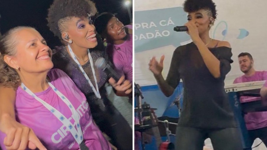 Cantora de axé se apresenta em evento em Silva Jardim e celebra mobilização que garantiu doações para animais da região