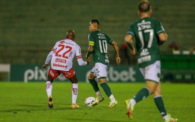 Com pênalti no final, Vila Nova garante empate com Guarani na Série B