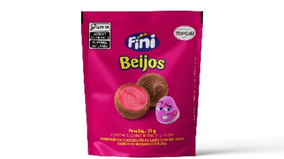Chocolate desenvolvido com a Top Cau traz recheios inspirados nos sabores clássicos das balas Fini