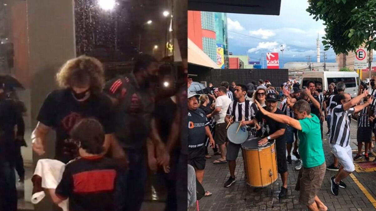 Na área: delegações de Atlético-MG e Flamengo desembarcam em Cuiabá para a decisão da Supercopa