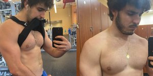 Filho de Gugu Liberato exibe corpo sarado e diz: "Cara de mau"