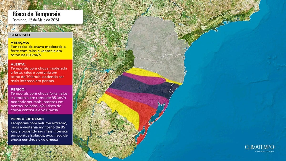 A frente fria pode ser acompanhada por um pode ser ciclone extratropical