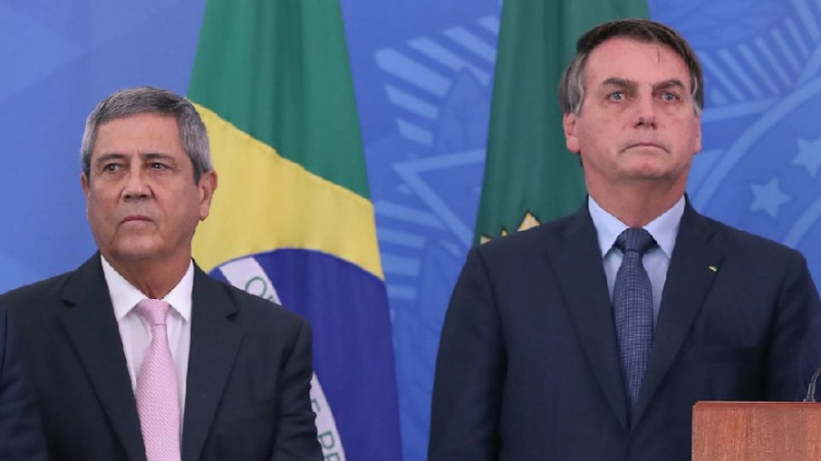 Jair Bolsonaro e  Braga Netto
