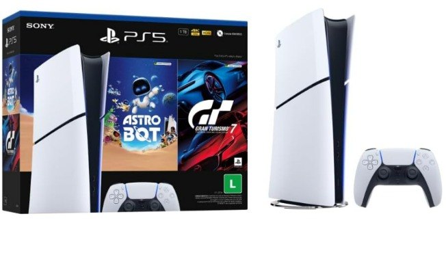 PlayStation 5 Slim Digital com Astro Bot e Gran Turismo 7 está entre as ofertas da Amazon PlayStation 5 Slim Digital com Astro Bot e Gran Turismo 7 está entre as ofertas da Amazon