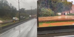 Régis Bittencourt registra lentidão com temporal em São Paulo