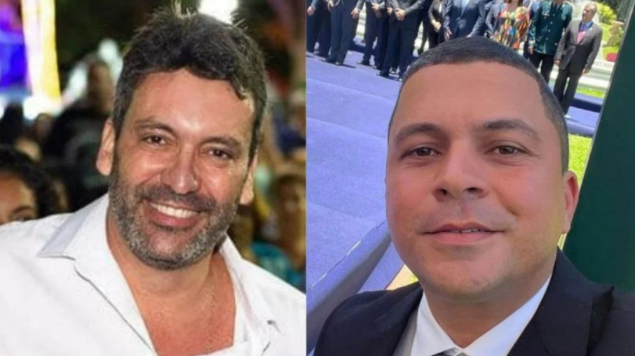 O prefeito de Mangaratiba, Alan Bombeiro, e o presidente da Câmara, Renato Fifiu