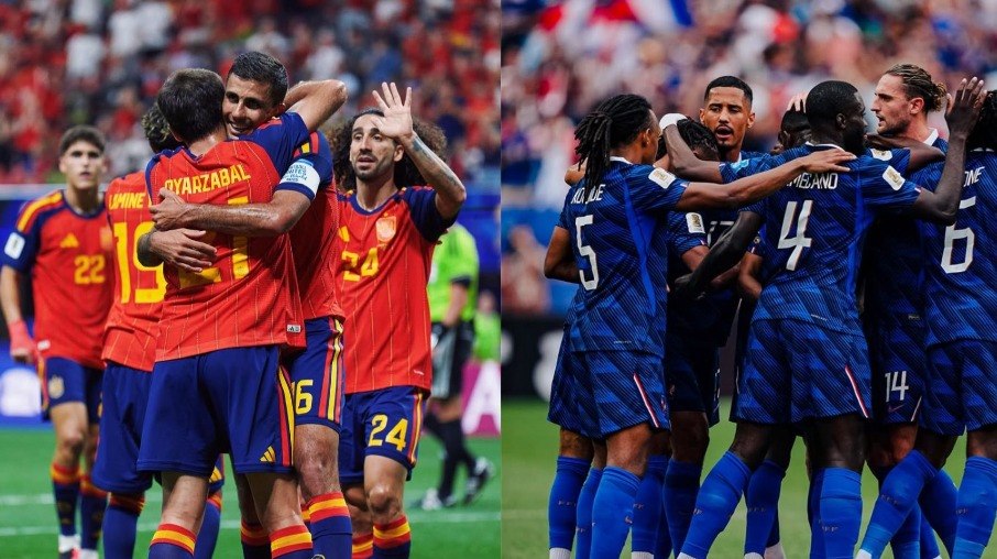 Espanha e França se enfrentam na semifinal da Copa do Mundo Espanha e França se enfrentam na semifinal da Copa do Mundo