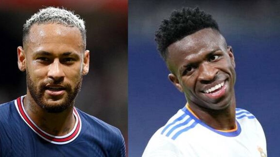 Neymar e Vinícius Júnior são duas das grandes esperanças do Brasil pelo Hexa