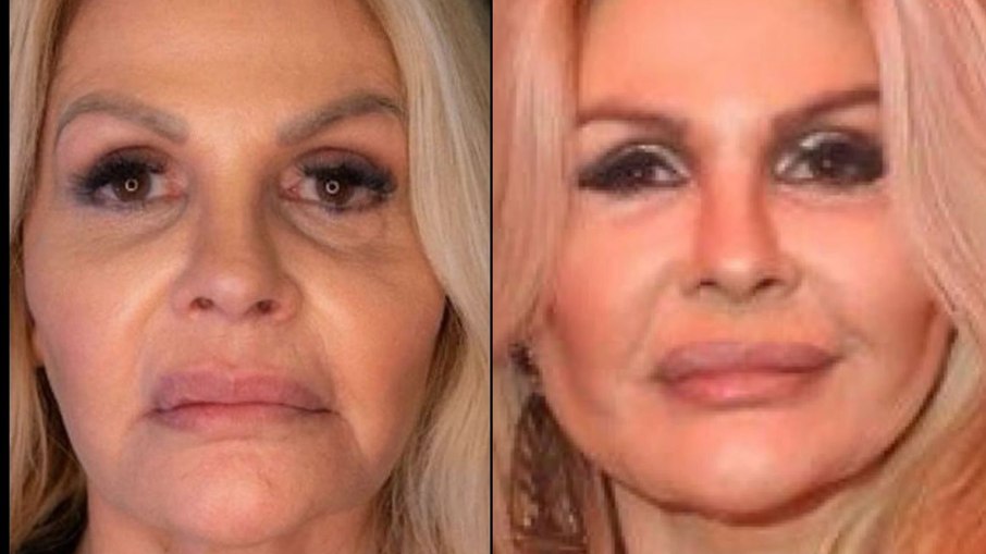 Veja o antes e depois de Monique Evans