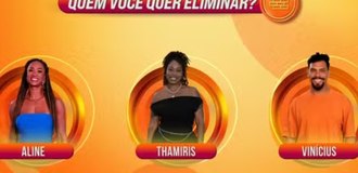 Aline, Thamiris e Vinícius estão no 8º Paredão do "BBB 25"