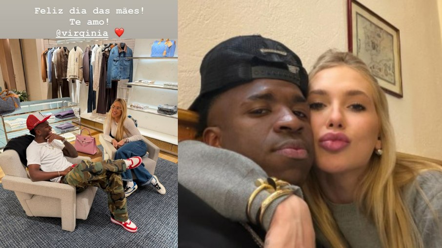 Vini Jr faz homenagem para Virginia nas redes sociais