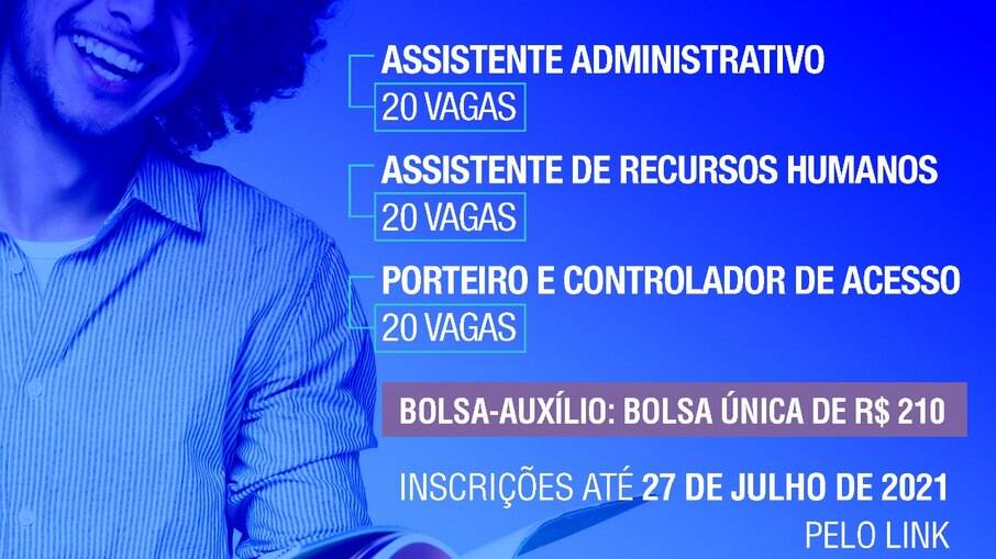 As inscrições vão até o dia 27 de julho.