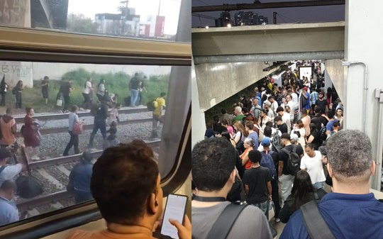 Trem descarrilha pelo segundo dia seguido na Linha 8 em SP