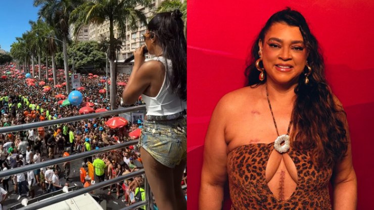 Ludmilla homenageia Preta Gil em bloco de Carnaval