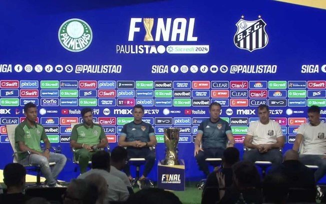 Pituca participou da coletiva da final do Paulistão