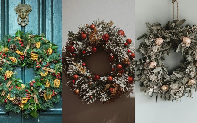 Minimalista, branca ou com frutas: 8 inspirações de guirlanda para o Natal