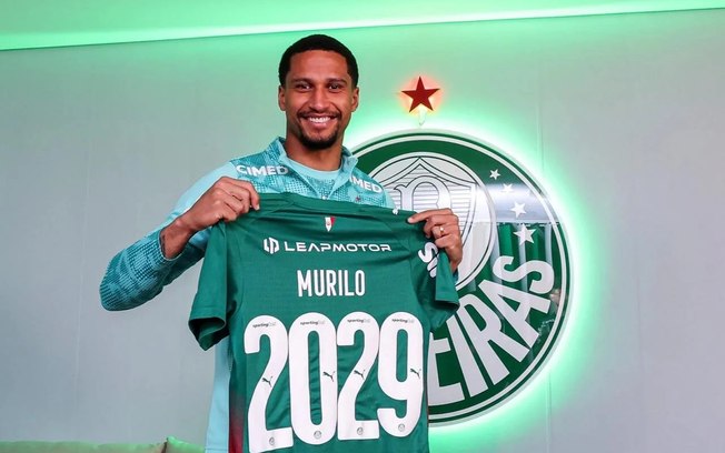 Murilo durante treinamento do Palmeiras na atual temporada Murilo durante treinamento do Palmeiras na atual temporada