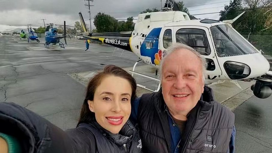Eliana Moreno e piloto morrem após helicóptero da NBC cair durante cobertura jornalística Eliana Moreno e piloto morrem após helicóptero da NBC cair durante cobertura jornalística